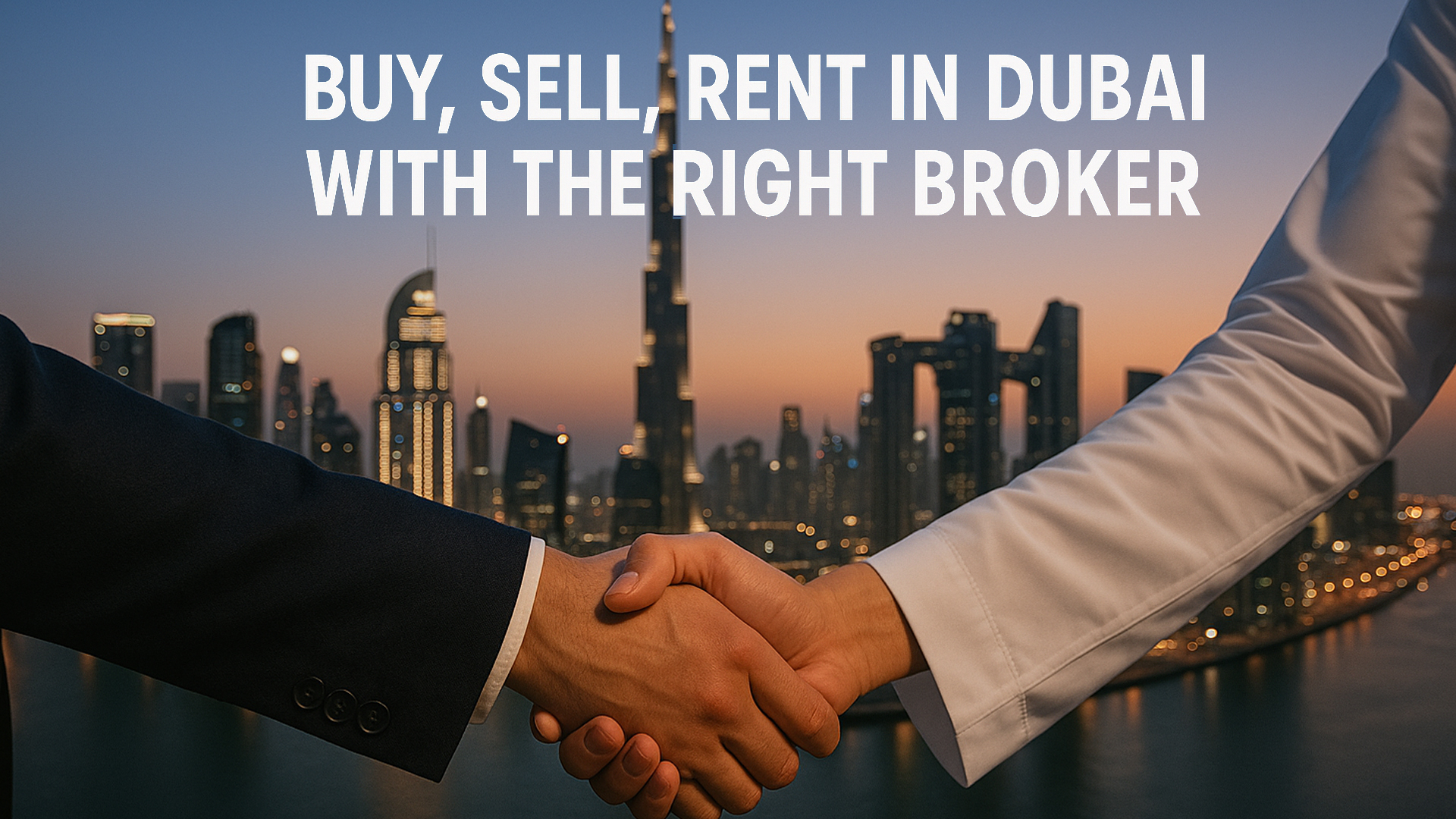 Buy, Sell, Rent in Dubai with the Right Broker