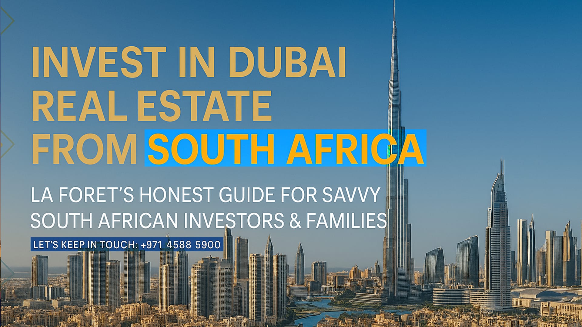 South Africa Buyers Investing in Dubai Real Estate
