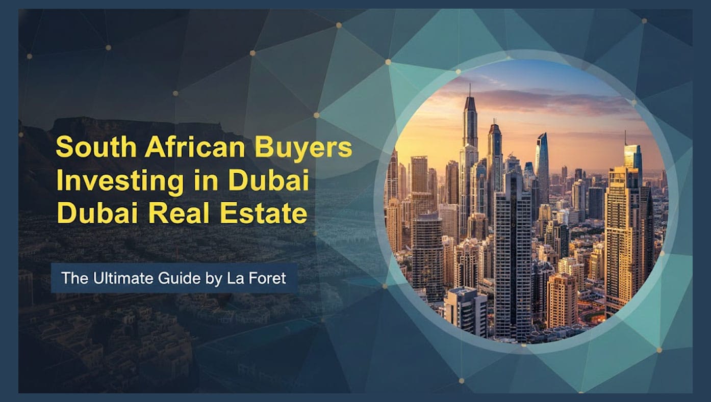 South African buyers: Invest in Dubai property with confidence in 2026. Explore top areas, high yields, and personalized support with La Foret — your trusted UAE real estate partner.
